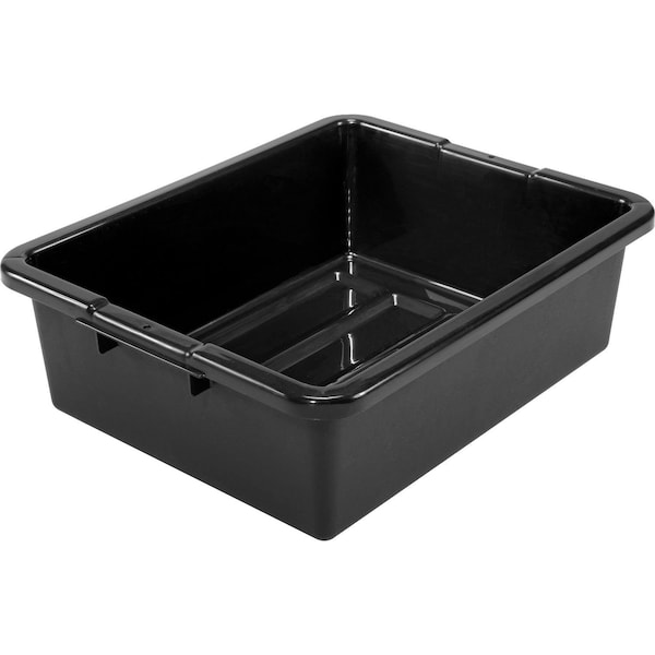 NSF Plastic Bus Tub, 21-1/2L x 17-3/4W x 7H, Black